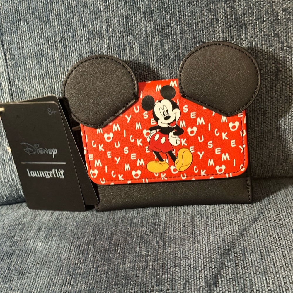 Loungefly Mickey Mouse Red & Black Wallet with Ears